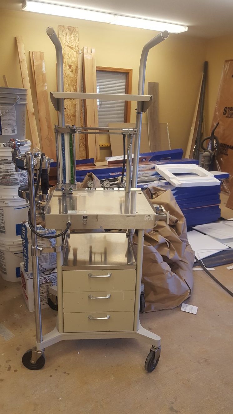 Old medical anesthesia machine