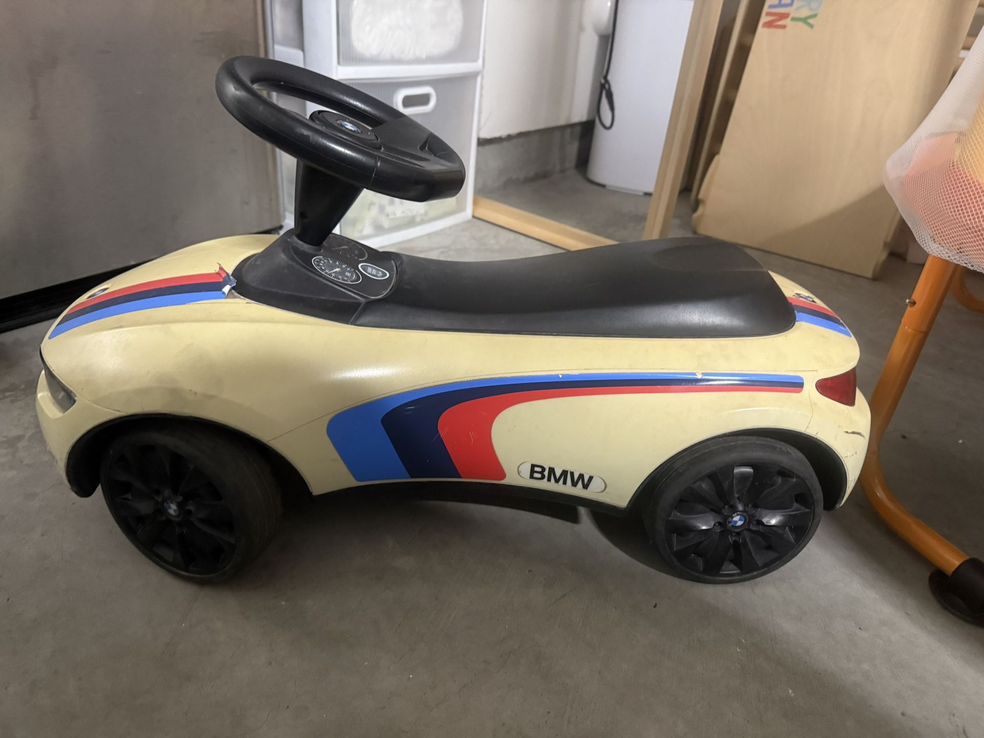 A Very Loved BMW Genuine Baby Racer III M Sport White Push Car Toy