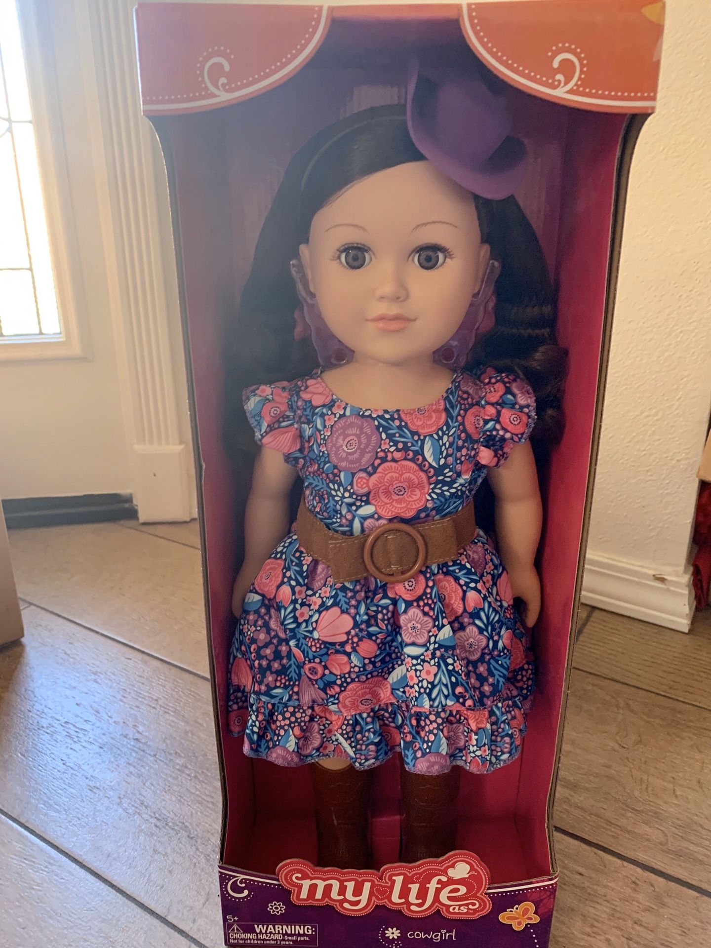 My Life as a Cowgirl doll, new 18”
