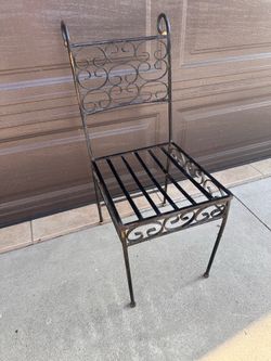 Wrought Iron Chair Chairish
