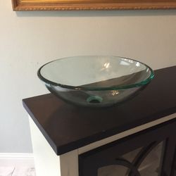 Clear Glass Vessel Bathroom Sink