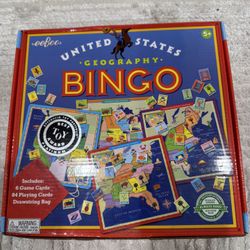 US United States Geography Bingo Kids Child Educational Game Toys