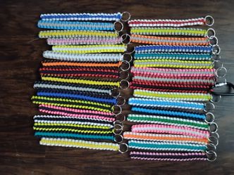 Handmade Paracord Keychains Bulk Lot