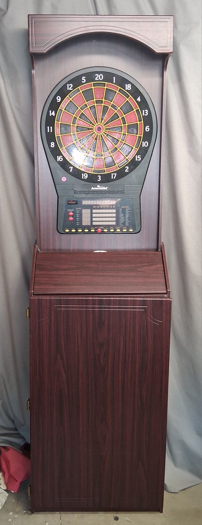 Arachnid Cricketpro 800 Electric Dartboard With Cabinet