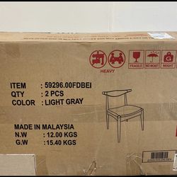 2 piece light gray chair