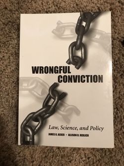 Wrongful convictions book