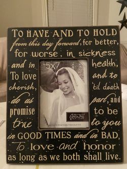 Wood Hobby Lobby Picture Frame - Wedding