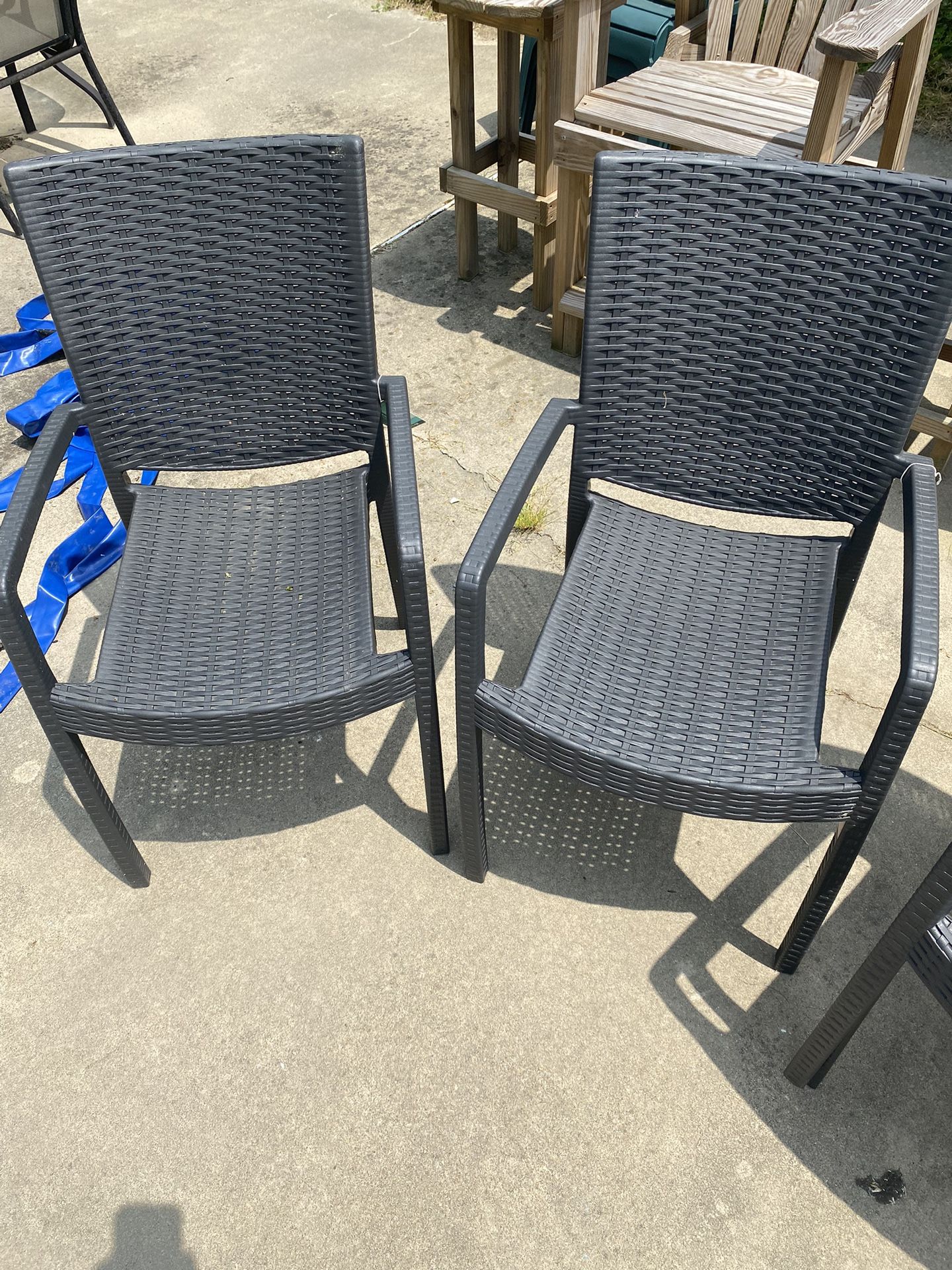 Stackable Outdoor Wicker Resin Chairs for Sale in Yorktown, VA OfferUp