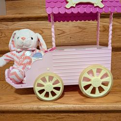 Doll flower cart