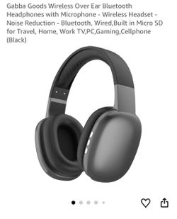 Gabba Goods Wireless Over-Ear Bluetooth Headphones