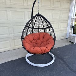 Brand New Hanging Swing Egg Chair With Sunbrella Cushion never Been Used Yet Ready To Go. $280 Firm 