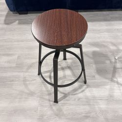  1 Rustic wooden barstool