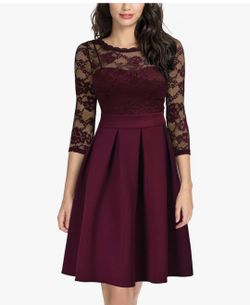 Burgundy Dress