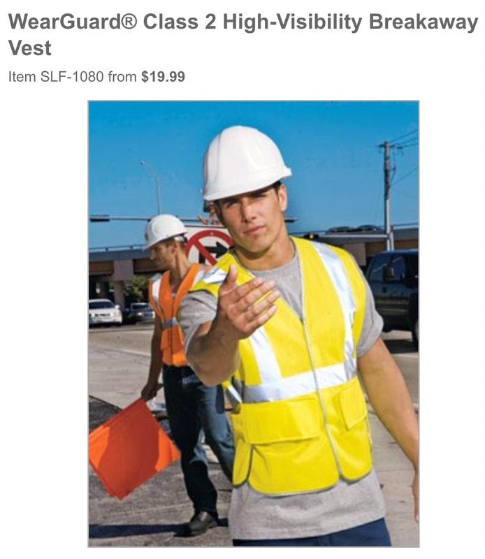 Reflective work vest