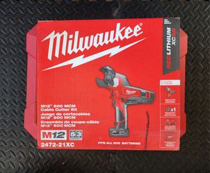 Milwaukee 2472-21XC M12 600 MCM Cable Cutter Kit