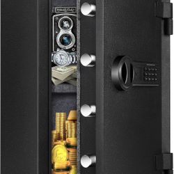 TIGERKING Safe Box,Fireproof Safe,3.47 Cubic Feet Large Steel Digital Safe Box Home Safe with Digital Lock for Home and Office