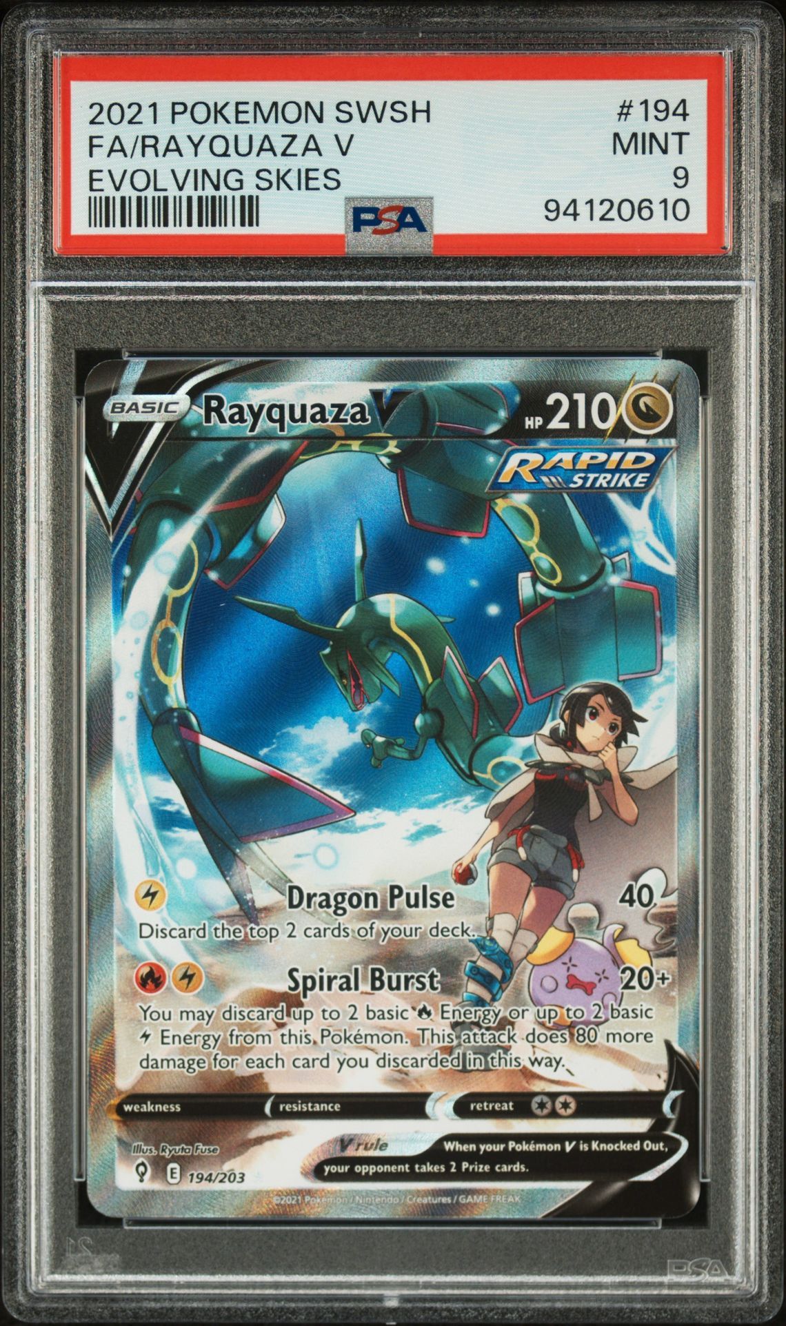 Rayquaza V Alt Art - PSA 9