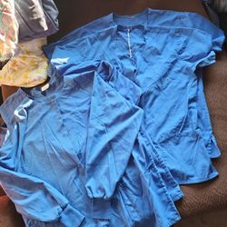 Womens Blue Medical Scrubs