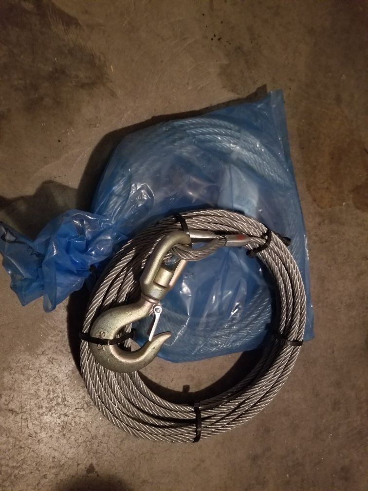 B/A 3/8" winch cable 56'