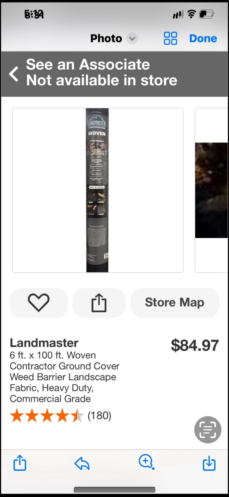 Land master 6ft X100ft Woven New …price X each