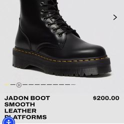 Dr Martens Platform Leather Boots Sz. 8M/10W 