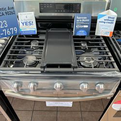 Samsung Stove 5 Burner Gas With Air Fry 