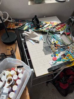 Mosaic art supplies and special glass cutter  and 24"  kiln