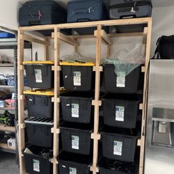 Custom Wooden Shelving 