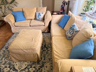 Charleston couch from pottery barn