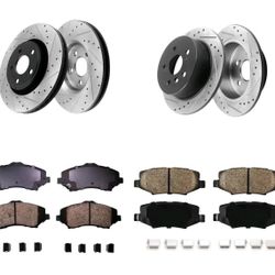 2001 - 2005 Tahoe Drill Slot Rotors Yukon Drill Slot Rotors Escalade Drill Slot Rotors Denali Drill Slot Rotors  Pads