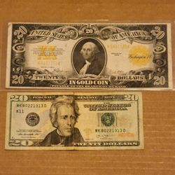 100+ years old golden $20 