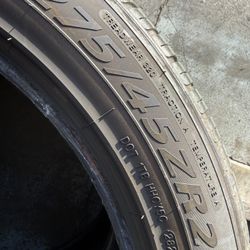 275/45/21 (2 Tires) LIKE NEW $160.00/ Both 
