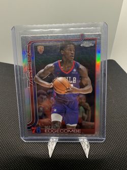 2025-26 Topps Chrome VJ Edgecombe RC Refractor Rookie #253