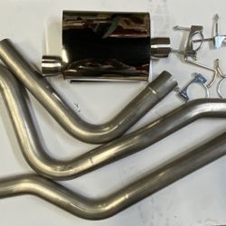 LA Zona Auto Parts 1999 to 2006 Chevy Silverado GM Sierra Axle Back 3 inch Exhaust Systems Moffle Horse Power Escape Horse Power