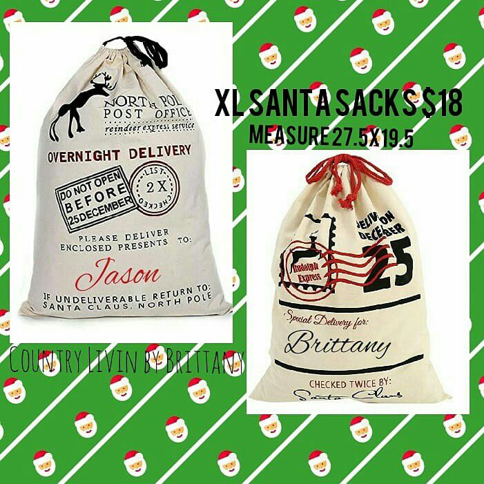 Personalized Santa sacks