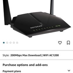 Netgear Cable Modem Router Model C6220 AC1200 Dual Band 