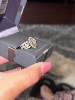 3kart 10kart white gold diamond ring size 9