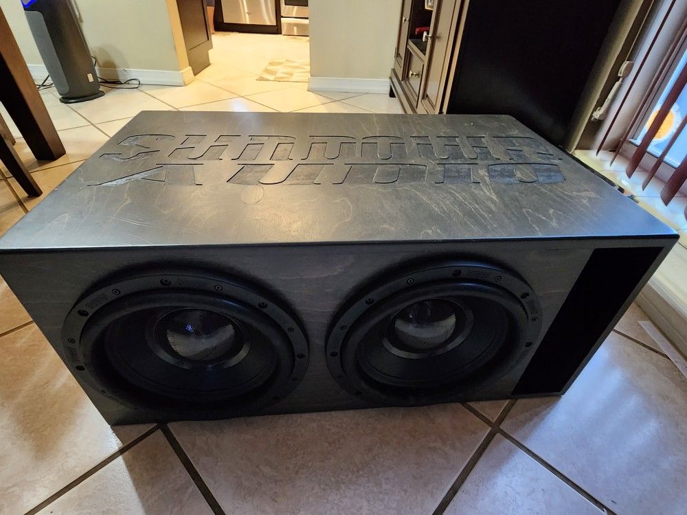 Sundown Audio Subwoofers Birch Wood Custom Box for Sale in Miami, FL