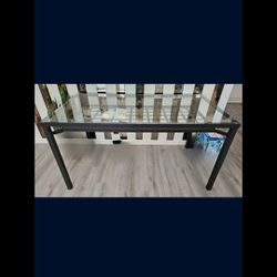 Rectangular Glass Dining Table 