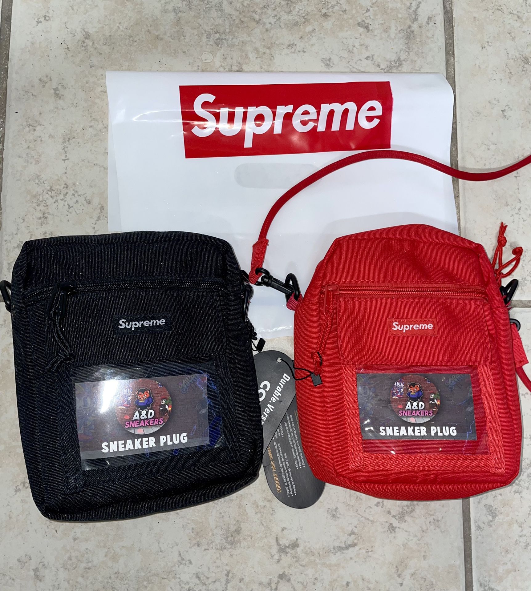 Brand New Supreme SS18 Shoulder Bag - Black Cordura Fabric With Tags