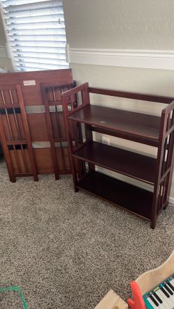 Foldable Wood Bookshelves - Set of 2