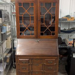 Vintage French Chippendale Secretary Desk