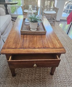 Cofee Table wood 2 drawers