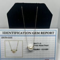 Fresh Water Pearl In Japan K18 Chain