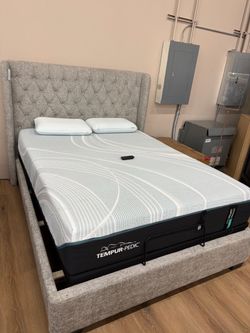 QUEEN BED FRAME(mattress sold separately)