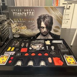 BRAND NEW Criss Angel MINDFREAK Ultimate Magic Kit – 550+ Tricks w/ DVDs