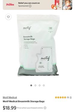 Motif Medical Breastmilk Storage Bags (1 pack)