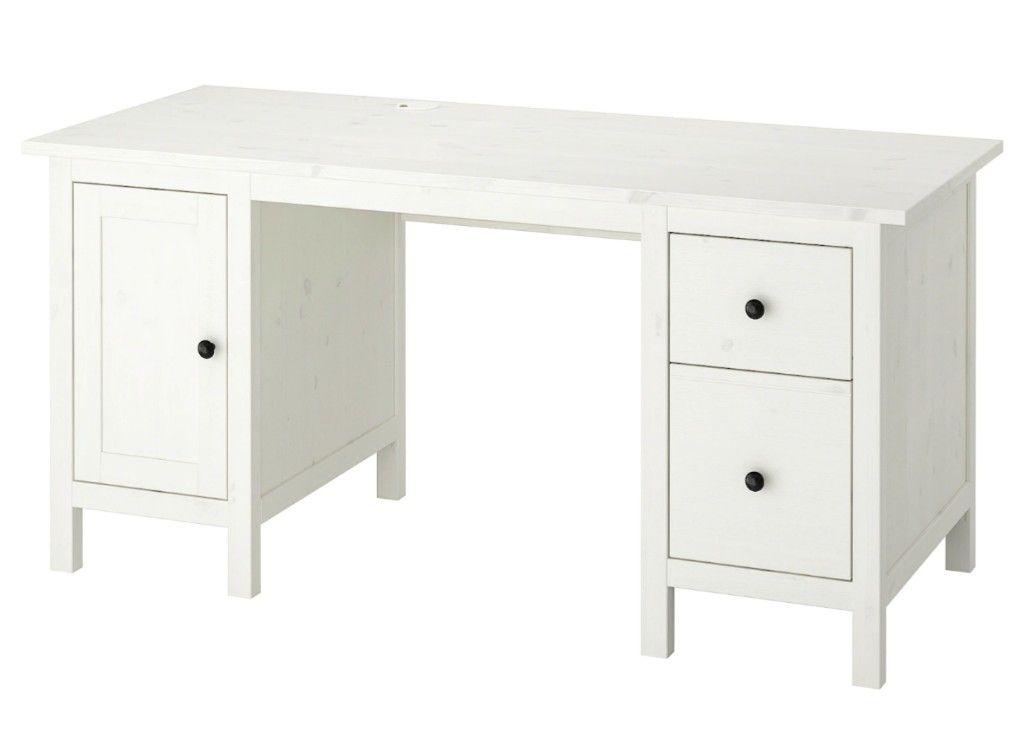 Ikea Hemnes Desk White-- large