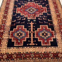 Hand Knotted Persian Area Rug Tribal