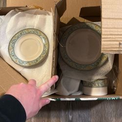 Huge Set Of Dishwear Studio Nova Leaf Mural 